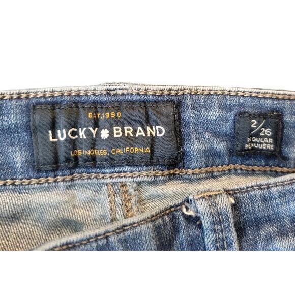 Lucky Brand Bridgette Skinny Jeans Women's‎ 2/26R Blue Denim Stretch Mid Rise - Picture 4 of 6